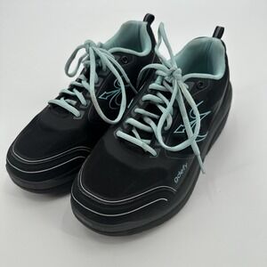 Gravity Defyer Shoes Womens Size 9 Black Blue Athletic Walking Comfort TB9022FTL